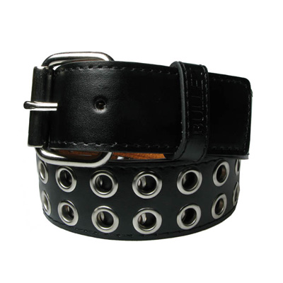 Bullet 69 Funky Punk - 2 row eyelet Gürtel - Schwarz